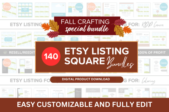 Download Fall Sale Etsy Listing Bundle - Etsy listing Collection
