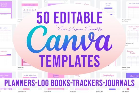 Download 50 Editable Canva Templates 6x9 for KDP - Editable canva template Collection
