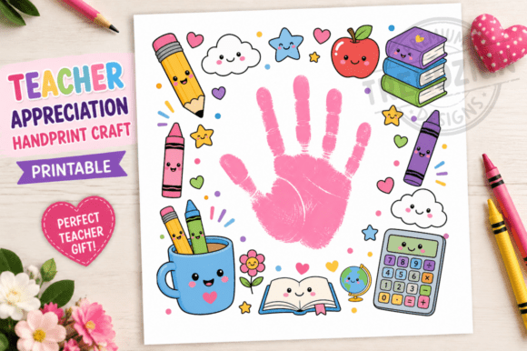 Download Teacher Appreciation Handprint Craft - Teacher appreciation Collection