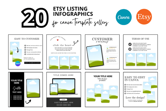Download 20 Etsy Listing Photo Infographics - Etsy listing Collection