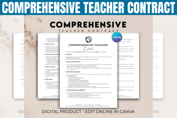 Download Comprehensive Teacher Contract Template - Premium Resources