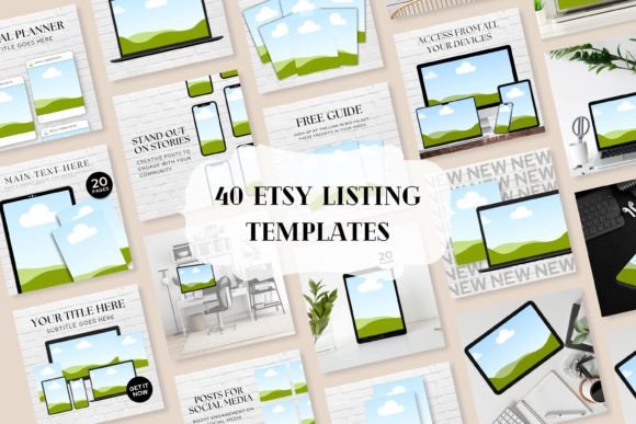 Download Etsy Listing Template Black and White - Etsy listing Collection