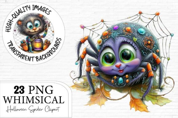 Download Whimsical Halloween Spider Clipart - Spider Collection