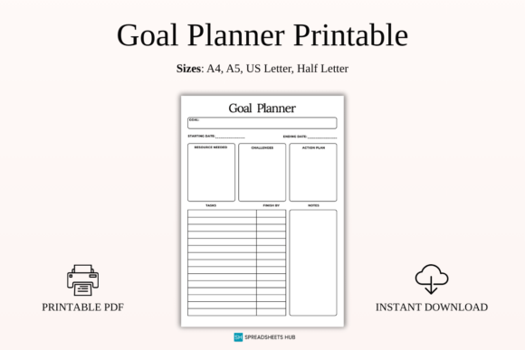 Download Comprehensive Goal Planner &amp; Action Plan - Premium Resources