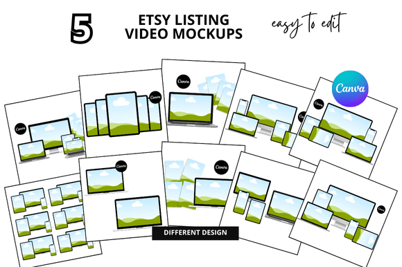 Download 10 Etsy Listings Video Mockup - Etsy listing Collection