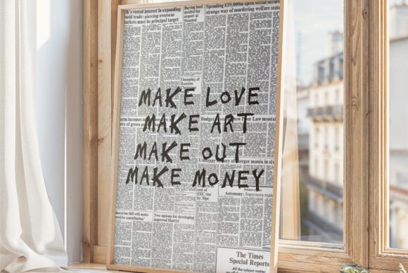 Download Trendy Print Make Money / Retro Poster - Make money Collection